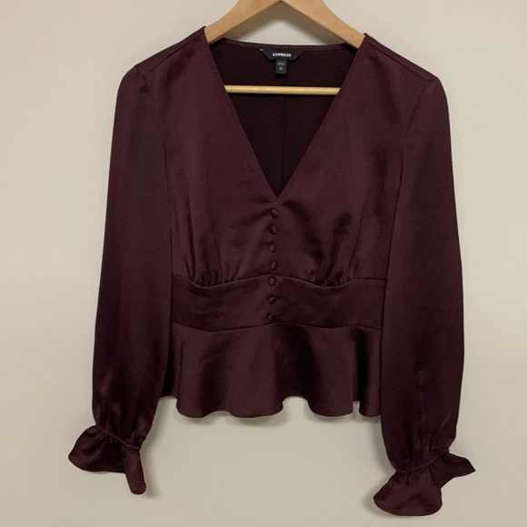 Express Tops - 4/$24🦩 Express Peplum Blouse